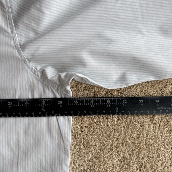 Taylor Swift 3XL Blue Stripe Button Down Shirt Birds Graphic Back - Picture 8 of 11